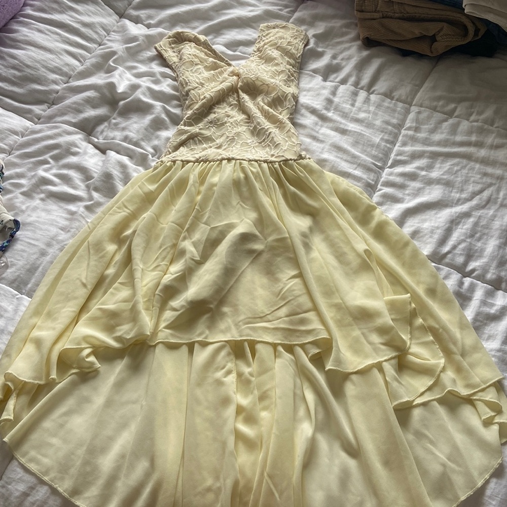 pastel yellow dress